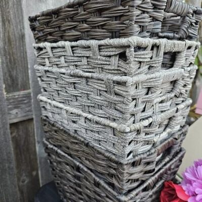 Wicker Baskets - Set of 6