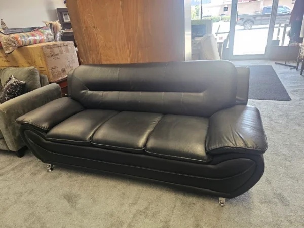 Faux Leather Couch